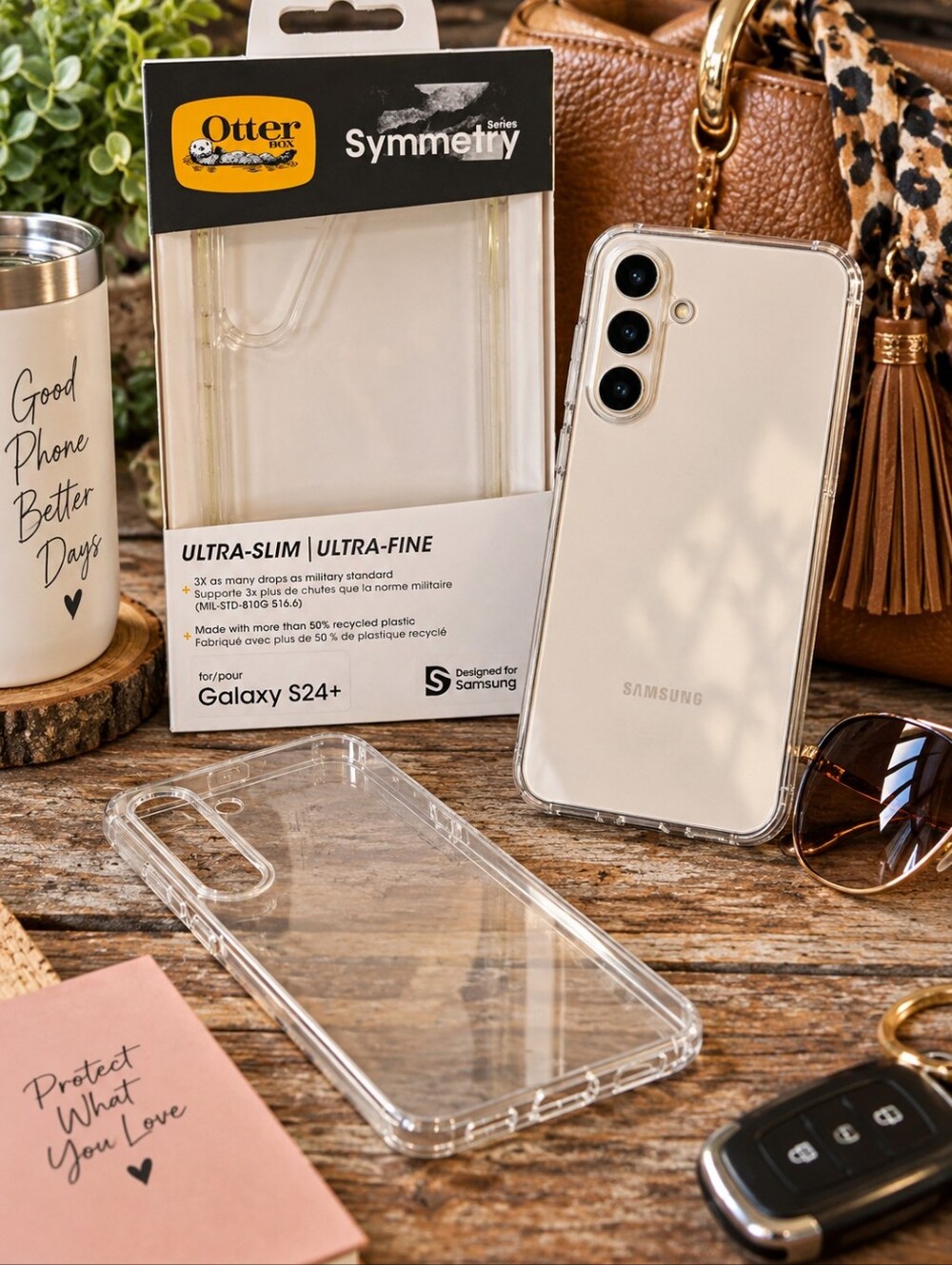 OtterBox Symmetry Clear Case Samsung Galaxy S24+ Ultra Slim, NWT